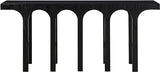 Meridian Furniture 99076Black-T Westfield Collection Art Deco Console Table with Rich Black Oak Finish, Oak Veneer, Mixture of Solid Wood and MDF, 70" W x 18" D x 31" H, Black Meridian Furniture