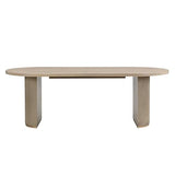 Christopher Knight Home Lancas Modern Minimalist Wooden Indoor Dining Table - Oval Top Pedestal Design - Dining Table Set for 6 - Light Ash Finish - Restaurant, Family Gatherings, Kitchen, Dining Room Christopher Knight Home