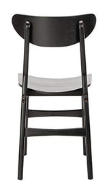 Safavieh Home Lucca Retro Black Dining Chair, Wood, Set of 2 Safavieh