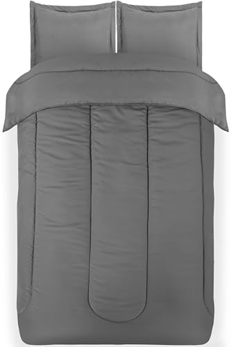Utopia Bedding Grey Kids Comforter Set with 2 Pillow Shams, 3 Piece Soft Microfiber Twin Bed Comforter with Pillow Shams, Printed Kids Bedding for Boys and Girls, Lightweight, Breathable,Easy Care Utopia Bedding