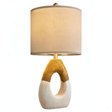 OYEARS 19” Boho Table Lamps Bedroom Living Room,Suitable for Small Space,Farmhouse Rattan Lamp Rustic Egg Design Resin Nightstand Bedside Lamps for Bedroom Living Room Office Study Rest Decor OYEARS