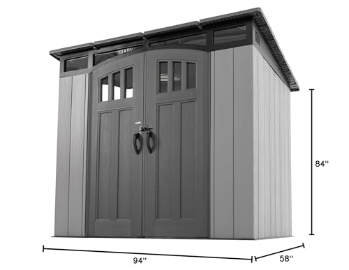 Lifetime 8 x 5 Ft. Modern Outdoor Storage Shed Lifetime