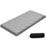 VEVOR 9-Layer Japanese Futon Mattress, 3.5" Thick Twin Tatami Mat, Foldable Roll Up Mattress for Sleeping with Storage Bag, Portable Floor Mattress for Camping Dormitory Yoga, Gray VEVOR