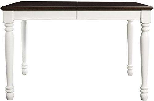 Crosley Furniture Shelby Dining Set with Table and Extension Leaf, 7-Piece (6 Chairs), Distressed White Crosley Furniture