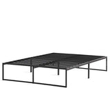 Linenspa Folding Metal Platform Bed Frame - Easy Assembly - Sturdy Steel - No Box Spring Needed - Underbed Storage - Mattress Foundation - 14" High - Traditional Design - Full Size Linenspa