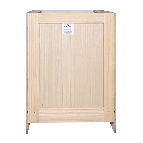 Design House Brookings 24 Inch Bathroom Vanity, Ready to Assemble, Solid Wood, Sherwin Williams® White, 586925 Design House