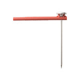 Taylor Instant Read Analog Meat Food Grill BBQ Cooking Kitchen Thermometer with Red Pocket Sleeve for Calibration, 1 inch dial, Stainless Steel Taylor