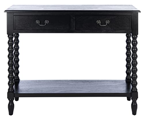 Safavieh Home Collection Athena Black 2-Drawer Console Table SAFAVIEH