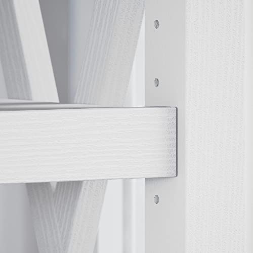 Bush Furniture Key West 5-Shelf Tall Bookcase Set in Pure White Oak for Elegant Storage Solutions Bush Business Furniture