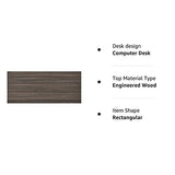 Kaboon Rustic Wood Table Top 60 Inch, One-Piece Wood Desktop for Sit Stand Desk, DIY Desk for Home or Commercial Use, Rectangular, 1 inch Kaboon