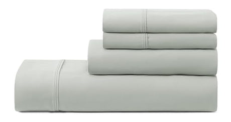 UGG Hedi Queen Sheet Set 4-Piece Luxury Cooling Sheets Deep Pockets Premium Bedding with 2 Pillow Shams Hypoallergenic Machine Washable Soft Lightweight Bed Set for Bedroom, Queen, Mineral Green UGG