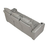 Lexicon Power Double Reclining Sofa, Center Drop-Down Table with Heat/Massage/Headrest/Storage Arms/Cup Holders/LED Lights/Wireless Charging, Top Grain Leather Match Wall Hugger Recliner Sofa, Grey Lexicon