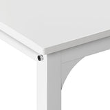 soges 4 Person Dining Table Set,43.3 inch Kitchen Table Set for 4,2 Chairs with Backrest,2-Person Bench with Storage, White Rack,Nesting Furniture Set for Dining Room and Restaurant, White soges