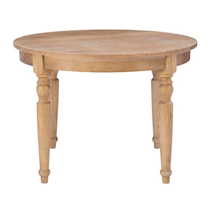 Linon Table, Light Natural Brown, 42 x 42 x 30 - WoodArtSupply