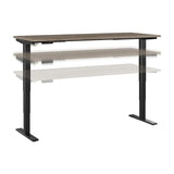 Bush Business Furniture Move 40 Electric Height Adjustable Desk with Black Base, Ergonomic Sit-Stand Computer Table for Home and Professional Office, Bush Business Furniture