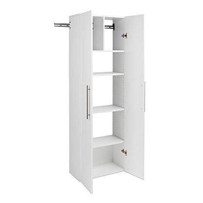 HangUps Large Storage Cabinet, 24", White - WoodArtSupply