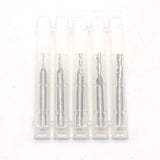 TEMO 5 pc Downcut Inlay Router Bits Set: 1/8 Inch, 3/32 Inch, 1/16 Inch, 3/64 Inch, and 1/32 Inch with Carbide CNC Router Bit End Mill, Ideal for Wood Carving, Slot Mortise, Engraving, Grinding TEMO