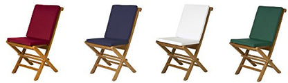 All Things Cedar TF22-2 Teak Folding Chair Set | Outdoor Patio Wooden Foldable Chairs | Fully Assembled, Java Finish, Solid Brass Fittings | Portable Outdoor Chairs 18x23x36 - WoodArtSupply