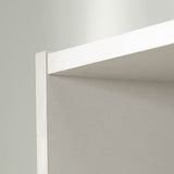 Sauder Beginnings 3-Shelf Bookcase, Bookshelf with Adjustable Storage Shelves, L: 24.57" x W: 11.50" x H: 71.18", Soft White Sauder