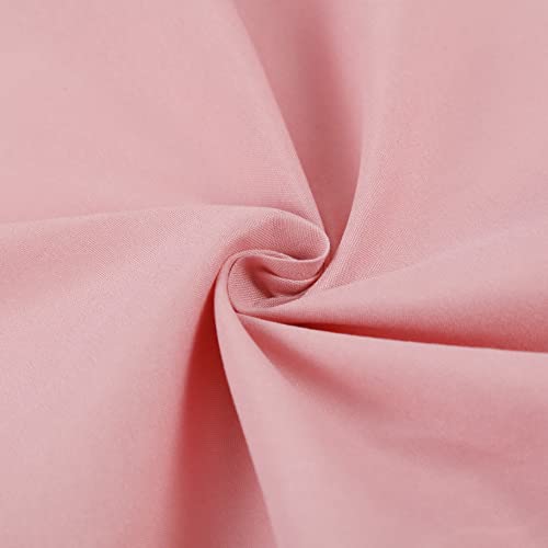 NHNHN Fitted Sheet-Deep Pockets-Soft Microfiber-Easy Care-Shrinkage and Fade Resistant-Fitted Sheets Twin Size for Girl Teens Kids-Only 1 Fitted Sheet (Twin, Blush) NHNHN