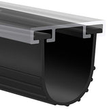 Garage Door U-Bottom Weather Stripping Kit Rubber Seal Strip Replacement, Universal Sealing Professional Grade T Rubber,5/16" T Ends, 3 3/4" Width X 16.5Feet Lenth (Black) CloudBuyer