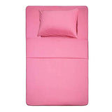 Best Season 3 Piece Bed Sheet Set (Twin,Peach Pink) 1 Flat Sheet,1 Fitted Sheet and 1 Pillow Cases,100% Brushed Microfiber 1800 Luxury Bedding,Deep Pockets,Extra Soft & Fade Resistant Best Season