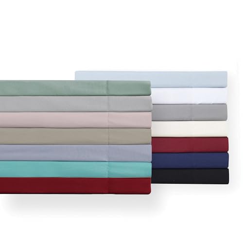 TRULY SOFT Everyday Sheet Set Turquoise Polyester 3-Piece Twin Sheet Set, Solid Color Themed, Adult Bedding, Oeko-TEX Certified TRULY SOFT