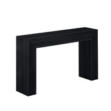 Plank+Beam Grand Console Table, 56 Inch Solid Wood Modern Sofa Table, Narrow Entryway Table for Hallway, Behind The Couch, Living Room, Foyer, Black Wirebrush Plank+Beam