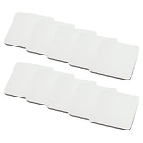 MR.R 10 Pieces Sublimation Blanks Square Cup MDF Coasters, Raw Wood Back Hardboard Sublimation Coasters Blanks,Absorbent Heat Transfer Cup Coasters for Drinks, Party Supplies Coasters and DIY Craft MR.R