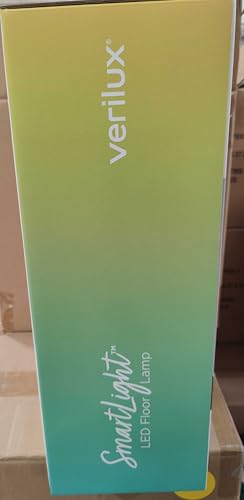 Verilux SmartLight Full Spectrum LED Modern Floor Lamp with Adjustable Brightness, Flexible Gooseneck and Easy Controls - Reduces Eye Strain and Fatigue - Ideal for Reading, Artists, Craft (White) Verilux