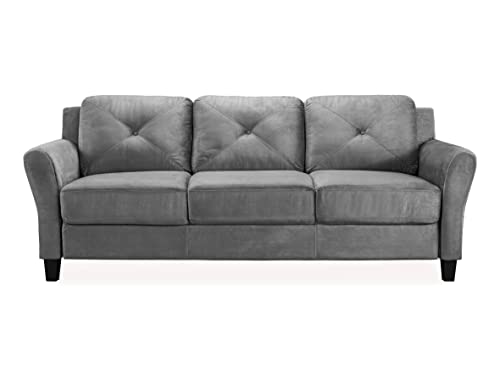 Lifestyle Solutions Harrington Sofa in Grey, Dark Grey LifeStyle Solutions