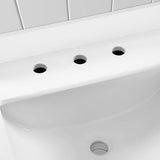 OVE Decors Bailey 72 in. W x 22 in. D x 34.5 in. H Bath Vanity in Driftwood Oak with White Engineered Quartz Top OVE Decors