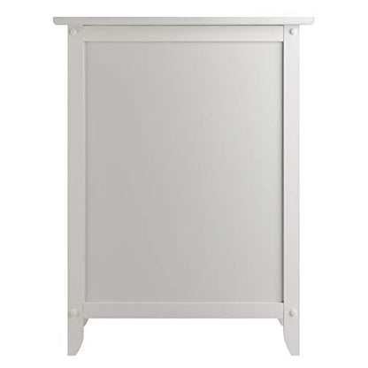 Winsome Eugene Accent Table, 18.90"W x 14.96"D x 25"H, White