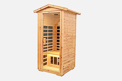 One Person Far Infrared Old fir Outdoor Sauna Room