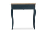 Baxton Studio Elancourt Classic and Provincial Spruce Finished Console Table, Blue Baxton Studio