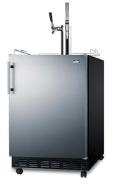 Summit 24" Nitro Cold Brew/Cold Brew Kegerator, Combination Dual Tap Kit, Stainless Steel- SBC7BRSCM2 Summit Appliance