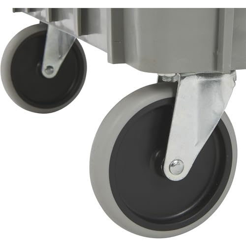 Ironton 500-Lb. Capacity 2 Tray Utility Cart, Maintenance-Free Structural Foam Construction Cargo Pushcart, Scratch Resistant, Easy to Clean Service Ironton