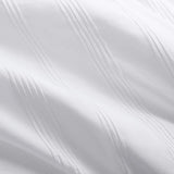 Madison Park Essentials Striped Comforter Set Twin XL, 5 Pieces Modern Minimalist Jacquard Bedding Set for All Season, Bed in A Bag with Sheet Set and Soft Brushed Reverse, Lightweight White Madison Park Essentials