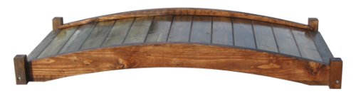 SamsGazebos Zen Japanese Style Wood Garden Bridges, 6', Brown SamsGazebos