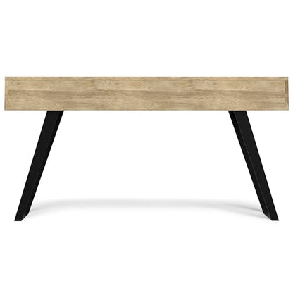 SIMPLIHOME Lowry Console Sofa Table, 60 inch, Natural - WoodArtSupply