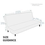 MAXIJIN Velvet Futon Cover Full Size Stretch Futon Mattress Cover Thick Soft Armless Sofa Bed Slipcover Plush Couch Furniture Protector with Elastic Bottom, Machine Washable (Wine Red) MAXIJIN
