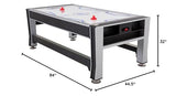 Triumph 3-in-1 7' Rotating Swivel Multigame Table - Air Hockey, Billiards/Pool, and Table Tennis - All Accessories Included Triumph Sports