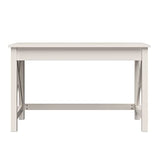 Lavish Home Writing Desk - Work Desk with X-Pattern Legs - for Office, Bedroom, Computer, or Craft Table - Home Office Desks (White) Lavish Home