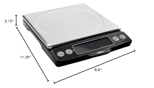 OXO Good Grips Stainless Steel Food Scale with Pull-Out Display, 11-Pound NEWER VERSION AVAILABLE OXO