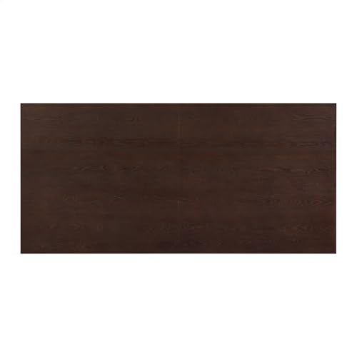 Christopher Knight Home Coadz 82 inch Wooden Dining Table, Modern Rectangular Kitchen Dinner Table for 6-8 People, Pedestal Wooden Dining Furniture for Kitchen Office Conference Room, Espresso Brown Christopher Knight Home