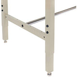 Global Industrial Adjustable Height Workbench Square Tubular Leg, Phenolic Resin Safety Edge, 72" W x 30" D, Tan Global Industrial