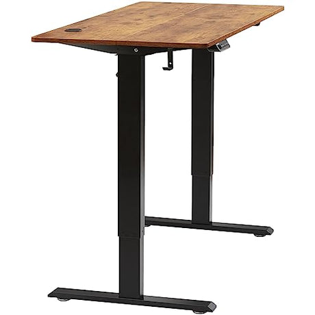 VEVOR Height Adjustable Desk, 47.2 x 23.6 in, Support 180 lbs, Electric Standing Desk with 3 Memory Presets, Sturdy Dual Metal Frame, Versatile Computer Sit Stand up Desks, Suitable for Home Office VEVOR