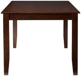 East West Furniture DUT-MAH-T Dudley Dining Room Table - a Rectangle Solid Wood Table Top with Sturdy Legs, 36x60 Inch, Mahogany East West Furniture
