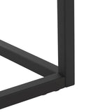 SAFAVIEH Home Collection Edgefield White Marble/Black Console Table SAFAVIEH