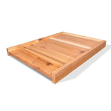 Luxurious Cedar Wood Beehive: Durable, Eco-Friendly Sanctuary for Bees - Handcrafted, Ventilated Design for Optimal Health and Honey Production, Made in USA (Includes 2 Deep and 1 Medium Box) Hoover Hives